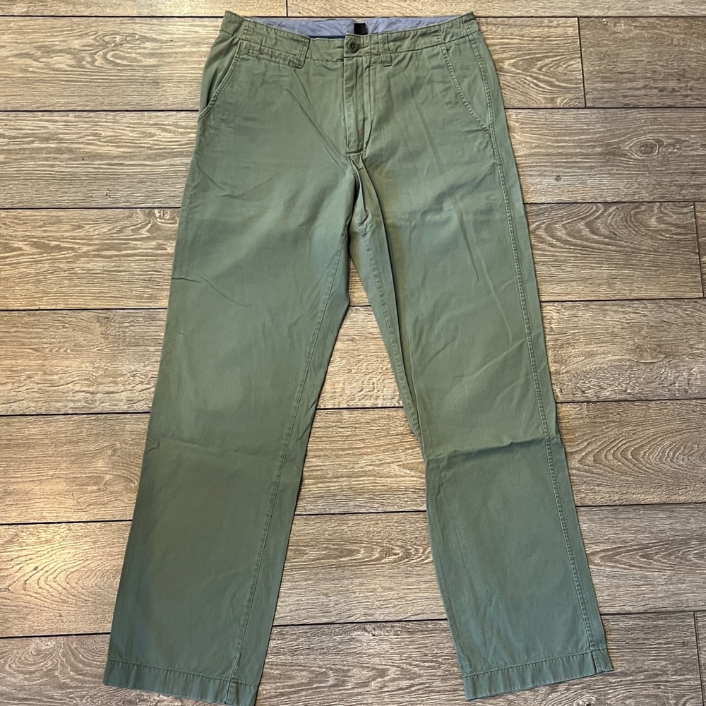 J Crew Green Pants - Picture 1 of 4
